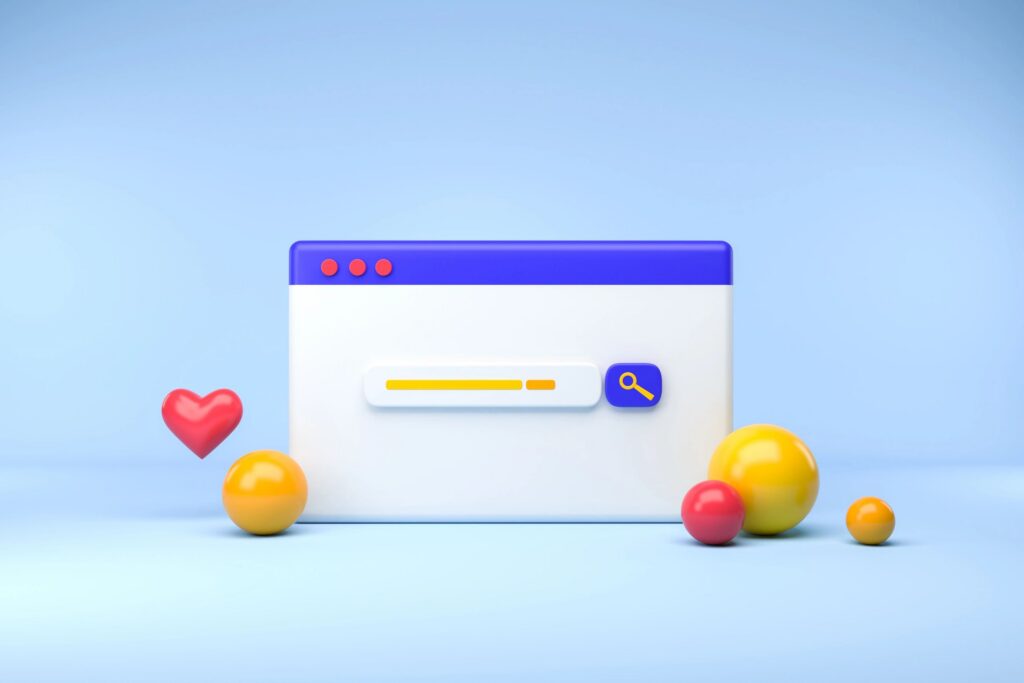 Search engine optimization, web design element on light background